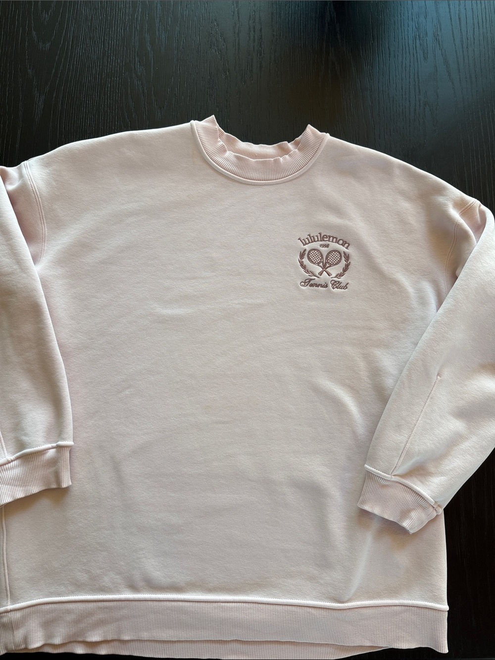 Lululemon Heavyweight Fleece Pullover Tennis Club Strawberry Milkshake Small/Med - Picture 3 of 10